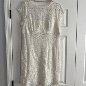 White lace dress